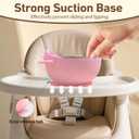 Stainless-Steel Baby Bowls with Suction: Food Grade & Dishwasher Safe - Baby Led Weaning Supplies for 6-18 Months Kids - High Chair