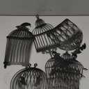 Cheerland Gothic Crow Decoration Black Cage Garland for Black Crow Decoration Gothic Christmas Birthday Party Hanging Indoor Raven Glitter Haunted Mansion Decor Garland Birthday Halloween Supplies