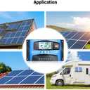 MPPT Solar Charge Controller 30A 12V/24V Auto Solar Panel Intelligent Regulator with Dual USB Port LCD Display for Lead Acid Batteries