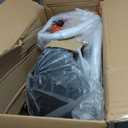 COLAMY Bar Stools Set of 2, Modern Swivel Bar Chairs, Adjustable PU Leather Upholstered Barstools Counter Height with Full Backrest for Bar, Dining Room, Kitchen Island, Black