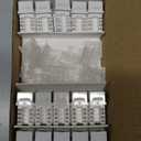 Everest 90 Angled RJ45 Cat6 Keystone Jacks 20-Pack in White - Slim Profile Female RJ45 Connectors - Cat 6 Keystone Jack - Compatible with 90 Angled Speed Termination Tool - easyJACK (B094WB91H3)