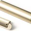 Goo-Ki 6 Pack Cup Pulls Champagne Bronze for Cabinet Drawer Kitchen, 5 Inch c-c Bin Pull Channing Handles Modern Zinc Alloy Hardware for Bar Bathroom