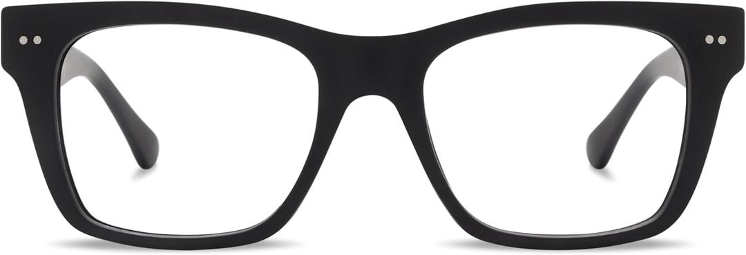 LOOK OPTIC Cosmo Reader - Gafas de lectura ligeras de aumento completo con lentes antirreflectantes resistentes a los araazos (Negro -)