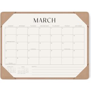 Jotsome Desk Calendar 2026-2027 with Desktop Mat, Desk Pad Calendar From Now to June 2027 14x10.5 inch, Desk Blotter Calendar for Home Office and School, Easy Planning, Gift for the Holidays, Apricot