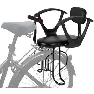 Ercabikker Kid's Bike seat Rear Child Carrier Bike Chair for Bicycle Kids seat for Children 2~4 Years,Weight 55 lbs, Black