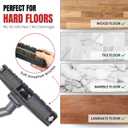 For Carpet & Hard Floors Vacuum Brush Attachment with Horse Hair Bristles and Wheels Using On Any Surface without Scratches - Hardwood Floor Attachments plus Vacuum Hose Adapter