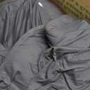 Ultra Soft Queen Size Mattress Topper - Viscose Made from Bamboo Pillow Top Mattress Pad for Back Pain Relief - Naturally Cooling for Hot Sleepers, Dark Gray