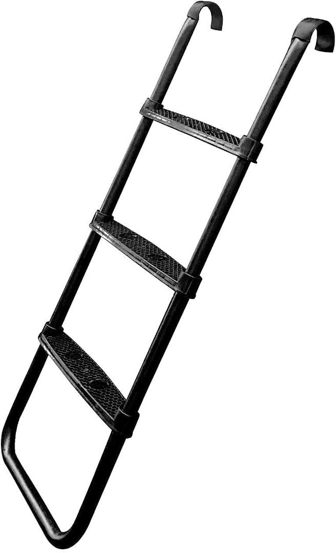 Jump Tastic Trampoline Trampoline Ladder, Universal Trampoline Ladder Accessories 3-Step Ladder Skid-Proof Wide Step Easy Assembly (Black) Jump Tastic Trampoline Trampoline Ladder, Universal Trampoline Ladder Accessories 3-Step Ladder Skid-Proof Wide Step Easy Assembly (Black)