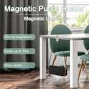 Letter A-Z Strong Magnetic Purse Holder Stylish Floral Design Handbag Hanger for Women Suitable for Table Tops Metal Wall Door Hinge Frame Shopping Cart Valentine's Day Gift Bag Charms