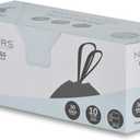 NINESTARS NSTB-10-30 Extra Strong White Trash Bag w/Drawstring Closure, 10 Gal. / 40 L., 30 count