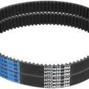 uxcell 2pcs HTD-5M Rubber Timing Belt 87 Teeth, 435mm Pitch Length x 20mm Width x 3.6mm Height, Closed Loop Pulley Timing Belt