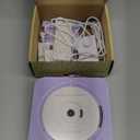 Portable CD Player with Bluetooth Desktop CD Player for Home CD Music Players with Remote Control,Timer,Built-in Dual Speakers with LED Display Home Audio Boombox FM Radio (Purple)