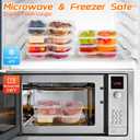 24 Pcs reusable snack containers with Lids, snack containers for kids adults10 Forks, snack pack containers - Lightweight and Stackable, Microwaveable/refrigerator safe