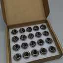 GAsupply M12x1.25 Lug Nuts, Closed End Bulge Acorn Chrome Lug Nuts Cone Seat 1.38" 35mm Tall 3/4" 19mm Hex, 20 Pack