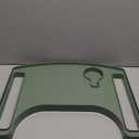 Sigo Green Walker Tray for Rolling Folding Walker, Tray Table with Cup Holder for Standard Walkers Seniors, Detachable Non Slip TV Accessories Basket Holding Plate Cups Clip On Small Bag Carrier