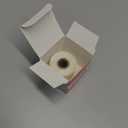 Yeachlaing 1 Inch White Round Thermal Sticker Labels, Self-Adhesive Circle Direct Thermal Label, Multi-Purpose Roll Sticker with Perforation Line（ 1000 Labels, 1 Roll ）