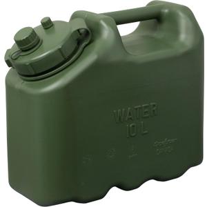 Scepter 2.5 Gallon True Military BPA Free Water Container, Food Grade Water Jug for Camping and Emergency Storage, Green