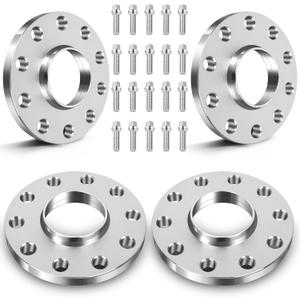 ECCPP 4PCS 15mm Wheel Spacers 5 Lug 5x130mm to 5x130mm 71.6mm fits for 2003-2016 for Cayenne for Boxster for Cayman for Panamera 1999-2015 for 911 with 14x1.5 Studs