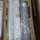 monTEK 17-57 Inch Ultrawide Monitor Arm for Up to 59.4lbs Screens, Aluminum Heavy-Duty Gas Spring Single Curved Screen Adjustable Monitor Stand,75/100mm Vesa Mount, White (without USB)