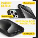OtterBox iPhone 15 Pro Max - Commuter MagSafe Case - Slim & Tough - Pocket-Friendly - Dual Layer Drop Protection - Port Covers Non-Retail Packaging - Black