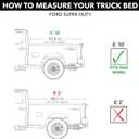 TruXedo TruXport Soft Roll Up Tonneau Cover for 2017-2027 Ford F250/F350 | Fits 2017 - 2027 Ford F-250/350/450 Super Duty 6' 10" Bed (81.9")