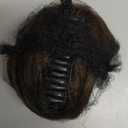 REECHO Space Bun Hair Pieces, 2 PCS Mini Claw Clip in Messy & Cat Ears Fake Hair Bun Extensions HB001 Wig Accessory Updo Hairpieces for Women (Pack of 2-3.5" Wavy, Medium Ash Brown)