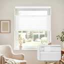 28.5"W x 64"H No Drill No Tools Top Down Bottom Up Cellular Shades | Get Privacy & Adjust Light, Light Filtering, 3 Steps to Install, 1.1" Window Depth Need, Cordless Honeycomb Blinds for Window