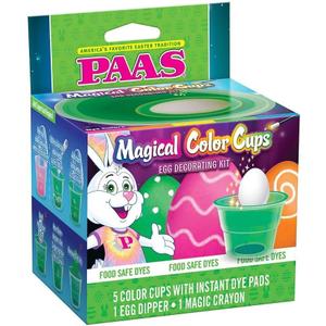 PAAS Magical Color Cups Egg Decorating Kit - America's Favorite Easter Tradition
