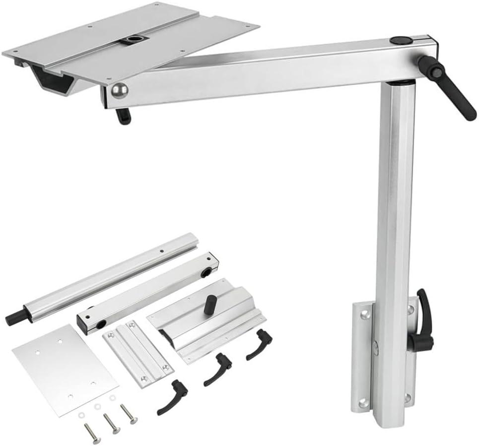 RV Adjustable Table Leg, Removable RV Table Leg, Detachable Height Adjustable Aluminum Alloy 360-Degree Swivel Tabletop, Perfect for Yachts, RV, Motorhome, Camping Use
