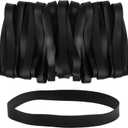 Large Rubber Bands Heavy Duty, 22 Pcs Size 107 Black Rubber Bands, Elastic Bands Suitable for Office Supplies and Trash Cans.