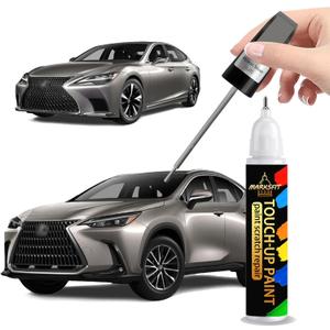 Atomic Silver(1J7) Touch Up Paint For Lexus Exact Match-Chips and Nicks 2 in 1 Car Paint Pen Scratch Rapair for NXRX/GX/RZ/LX/ES/IS/LS/UX HYBRID