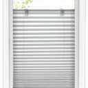 Amazon.com: LazBlinds Tool-Free Cordless Pleated Shades with Suction Cups Light Filtering Top Down Bottom Up Pleated Blinds for Window Size 23" W x 38" H, Anthracite : Home & Kitchen