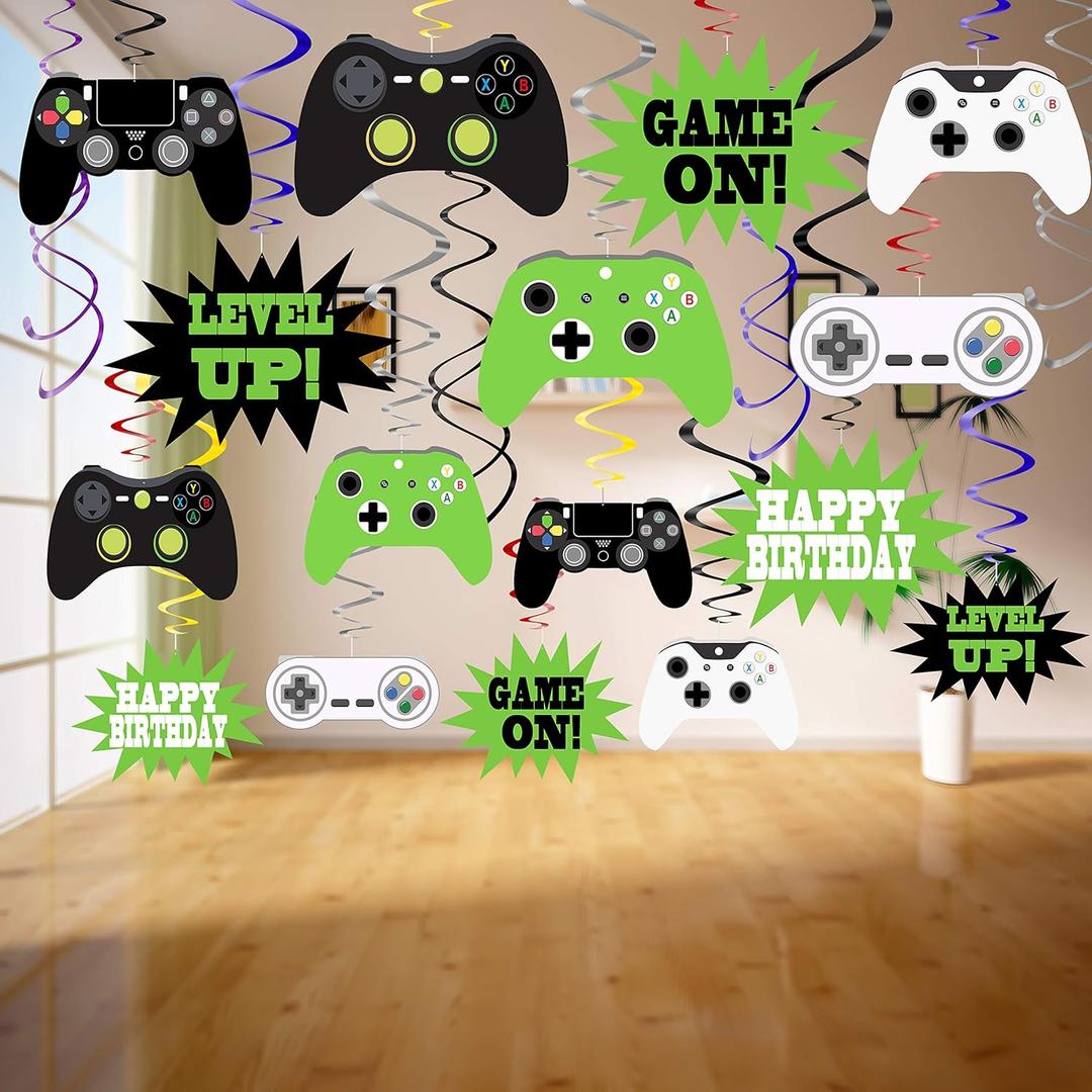 Video Game Decorations-48Pcs Video Game Party Decorations Video Game Hanging Swirls Video Game Party Supplies Video Game Decorations-48Pcs Video Game Party Decorations Video Game Hanging Swirls Video Game Party Supplies