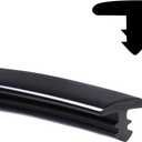 18FT T-Molding Black Trim Moulding 5/16"(8mm) Flexible Polyethylene Center Barb Tee Moulding T-Shape for Edge Slit, Arcade Game Cabinets, Wall, Tables, Counters, Shelves DIY Projects