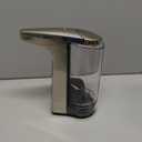 simplehuman 8 oz. Touch-Free Sensor Liquid Soap Pump Dispenser with Soap Sample, Brushed Nickel