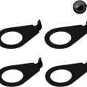 Stylish 4pcs 3/8" LP Guitar Knobs Pointers - Tone Position Indicators for for Les Paul Series - Universal Fit for Gibson Electric Guitars - Enhanced Classy Look (Black, 3/8" for USA CTS Pots) (3/8" For USA CTS Pots, Black)