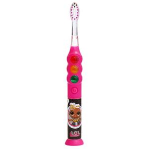 2 x Firefly Ready Go Light Up Timer Toothbrush, L.O.L. Surprise!, Premium Soft Bristles, 1 Minute Timer, Less Mess Suction Cup, Battery Included, Easy Storage, Dentist Recommended, Ages 3+, 1 Pack