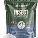 Crawling Insect Killer Dust, 1 lb. | Natural Repellent and Killer for Silverfish, Roaches, Ants, Ticks, and Fleas | Home Pest Powder for Indoor and Outdoor Perimeter | Low Odor and Non-Staining