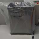 Stainless Steel Bathroom Can with Swing Lid,4gallon Small Metal Garbage can Bin Wastebasket for Office Bedroom Powder Room (Stainless Steel)