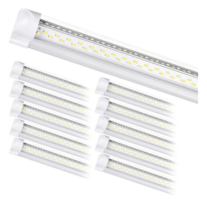 8Ft LED Shop Light Fixture - 8 Foot 100W 15000LM 6500K, Linkable with Plug Shop Lights for Garage,V Shape, 96" T8 LED Tube Light, Hight Output