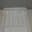 Non-Slip Expandable Silverware Drawer Organizer,7 Compartment Tasteless Large Capacity Thick Plastic Flatware Divider for Silverware, Stationery, Cosmetics  Minimalist Design and Premium Feel