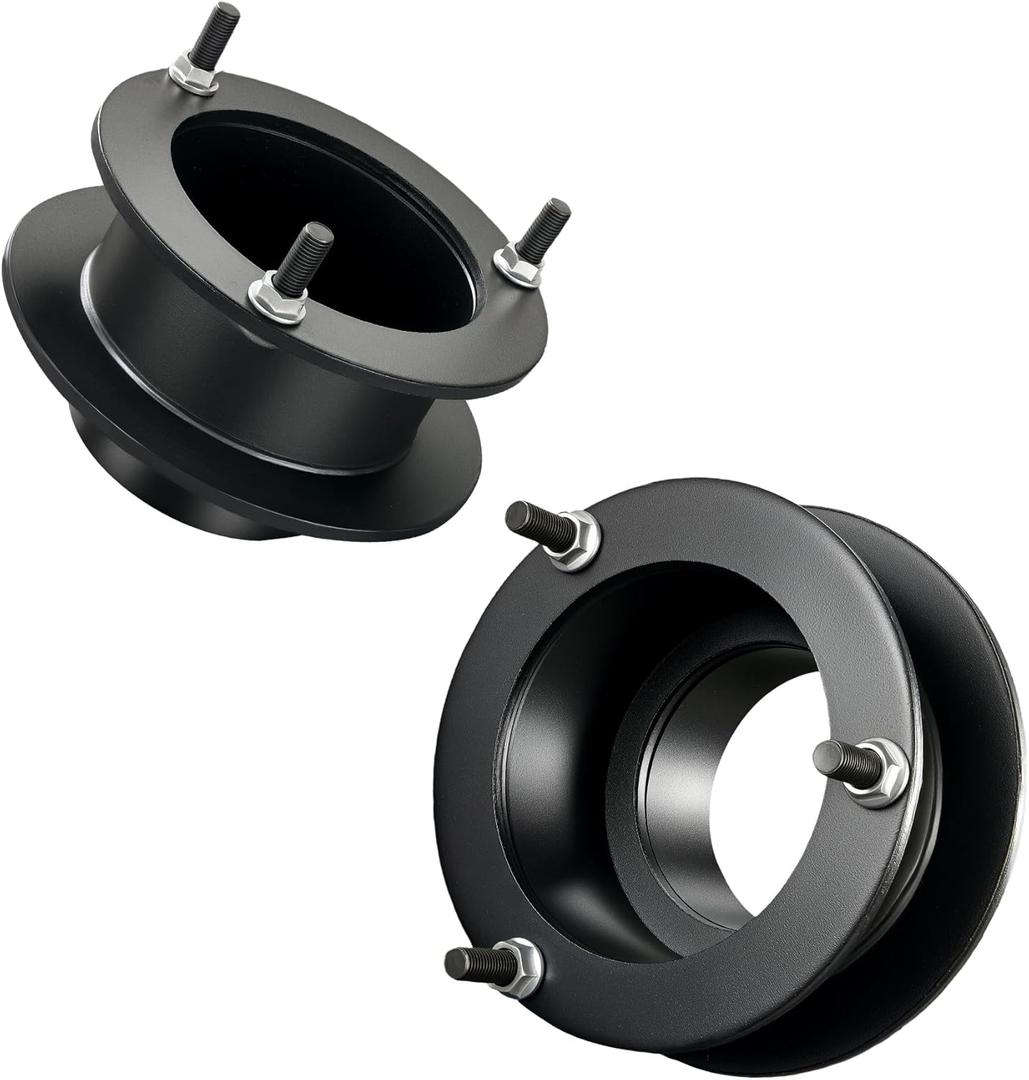 EVIL ENERGY 2.5" Front Leveling Lift Kit Compatible with Dodge Ram 1500 4WD 1994-2001, Ram 2500 4WD 1994-2013, Ram 3500 4WD 1994-2012, 2.5 inch Front Suspension Strut Spacers Black
