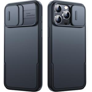 Humixx for Magnetic iPhone 15 Pro Max Case with Camera Cover, [Compatible with MagSafe][14 FT Drop Protection] Slim Protective Shockproof Bumper Hard for iPhone 15 Pro Maxcase 6.7"- Black