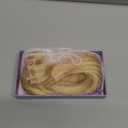 Invisible PU Hole Weft Human Hair Extensions Seamless Skin Weft Bead Hair Extensions for Women Dual-Use Tape in Weft Hair Extension 8PCS 70g 18/613 Highlight Blonde Real Human Hair (8Pcs,18 Inch)