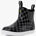 Trudave Deck Boots for Men, Men's Waterproof Insulated Reliable Rain Boots, Anti-Slip Ankle Rubber Boots with High-Traction for Fishing Boating, Size 10