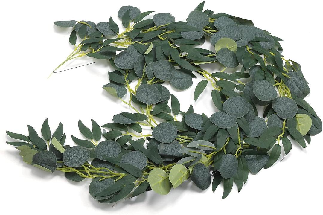 GLOGLOW Artificial Flower Garland, Plant Vines Hanging WallMounted Rattan Greenery Decor for Home Garden Hotel Wedding Party DecorationArtificial Plants & Greenery