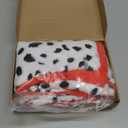 Apragaz 2 pcs Halloween Costume for Women, Dalmatian Shawl with 1920s Red Gloves for Halloween Cosplay Party (One Size)