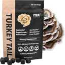 REAL Turkey Tail Mushroom Gummies - Gut, Immunity, Brain Support, Vegan, Sugar-free, GF, 30 TRUE Servings, 3.7oz