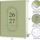 2 x Monthly Planner 2026-2027 - 2 Year Monthly Planner Calendar 2026-2027, Jan. 2026 - Dec. 2027, 7.3" * 9.5", 24 Months Calendar Planner with Note Pages, for Office, School Home Planning - Green