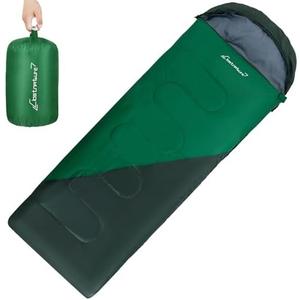Clostnature Sleeping Bag for Adults and Kids - Lightweight Camping Sleeping Bag for Girls, Boys, Youths, Ultralight Backpacking Sleeping Bag for Cold Weather - Compression Sack Included(Left Zipper)